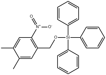 Benzene, 1,2-dimethyl-4-nitro-5-[[(triphenylsilyl)oxy]methyl]- Structure