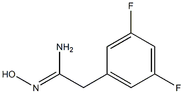 (Z)-2-(3,5-difluorophenyl)-N'-hydroxyacetiMidaMide Structure