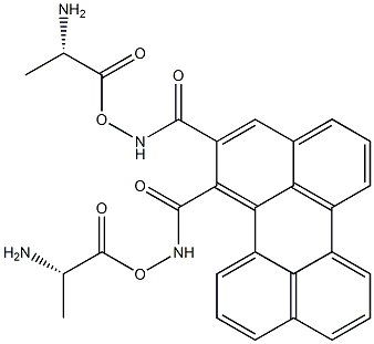 N, N'-bis (L-alanine) perylene diamide Structure
