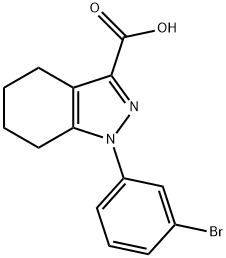 1-(3-bromophenyl)-4,5,6,7-tetrahydro-1H-indazole-3-carboxylic acid Structure