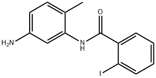 N-(5-amino-2-methylphenyl)-2-iodobenzamide 구조식 이미지