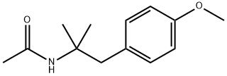 N-[1-(4-methoxyphenyl)-2-methylpropan-2-yl]acetamide Structure
