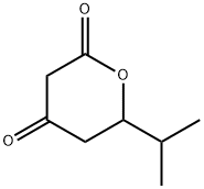 2H-Pyran-2,4(3H)-dione, dihydro-6-(1-methylethyl)- Structure