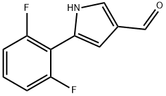 5-(2,6-Difluorophenyl)-1H-pyrrole-3-carbaldehyde 구조식 이미지