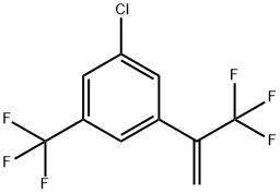 1-chloro-3-(trifluoromethyl)-5-(3,3,3-trifluoroprop-1-en-2-yl)benzene Structure