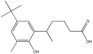 Benzenepentanoic acid, 5-(1,1-diMethylethyl)-2-
hydroxy-d,d-diMethyl 구조식 이미지