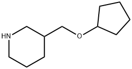 3-[(cyclopentyloxy)methyl]piperidine 구조식 이미지