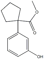 methyl 1-(3-hydroxyphenyl)cyclopentane-1-carboxylate 구조식 이미지