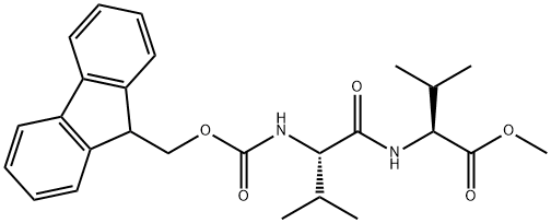 methyl (2S)-2-[[(2S)-2-(9H-fluoren-9-ylmethoxycarbonylamino)-3-methylbutanoyl]amino]-3-methylbutanoate 구조식 이미지