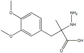 3-(3,4-dimethoxyphenyl)-2-hydrazinyl-2-methylpropanoic acid Structure