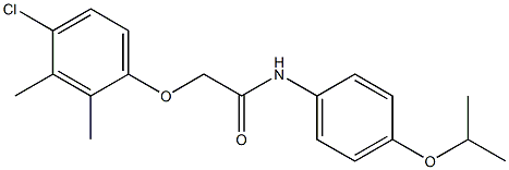 2-(4-chloro-2,3-dimethylphenoxy)-N-(4-isopropoxyphenyl)acetamide Structure