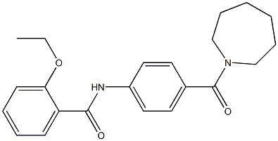 N-[4-(1-azepanylcarbonyl)phenyl]-2-ethoxybenzamide 구조식 이미지