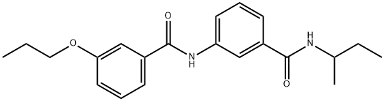 N-{3-[(sec-butylamino)carbonyl]phenyl}-3-propoxybenzamide Structure