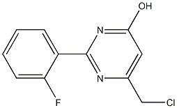 6-(Chloromethyl)-2-(2-fluorophenyl)-4-pyrimidinol Structure