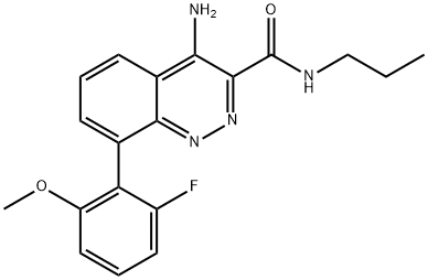 942437-37-8 3-CinnolinecarboxaMide, 4-aMino-8-(2-fluoro-6-Methoxyphenyl)-N-propyl-