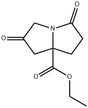 1HPyrrolizine-7a(5H)-carboxylic acid,tetrahydro-2,5-dioxo-,ethyl ester Structure
