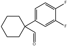 1-(3,4-Difluorophenyl)cyclohexanecarbaldehyde 구조식 이미지