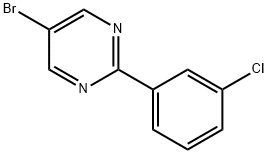 5-Bromo-2-(3-chlorophenyl)pyrimidine 구조식 이미지