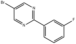 5-Bromo-2-(3-fluorophenyl)pyrimidine Structure