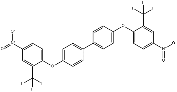 1,1'-Biphenyl, 4,4'-bis[4-nitro-2-(trifluoromethyl)phenoxy]- 구조식 이미지