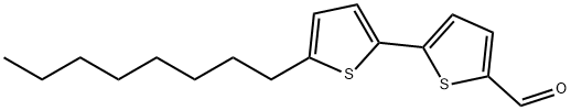 5-octyl-(2,2'-bithiophene)-5'-carbaldehyde 구조식 이미지