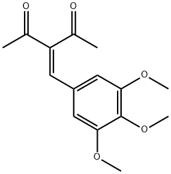 3-(3,4,5-trimethoxybenzylidene)pentane-2,4-dione Structure