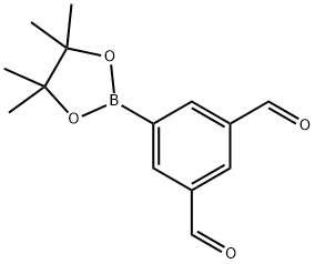 5-(4,4,5,5-tetramethyl-1,3,2-dioxaborolan-2-yl)isophthalaldehyde 구조식 이미지