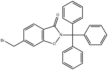 1,2-Benzisoxazol-3(2H)-one, 6-(broMoMethyl)-2-(triphenylMethyl)- 구조식 이미지