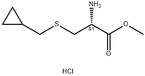 (R)-methyl 2-amino-3-((cyclopropylmethyl)thio)propanoate hydrochloride Structure