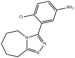 4-CHLORO-3-(6,7,8,9-TETRAHYDRO-5H-[1,2,4]TRIAZOLO[4,3-A]AZEPIN-3-YL)ANILINE Structure