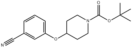 tert-butyl 4-(3-cyanophenoxy)piperidine-1-carboxylate Structure