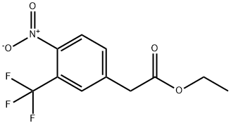 ethyl 4-nitro-3-trifluoromethylphenylacetate 구조식 이미지