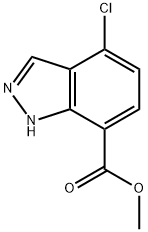 methyl 4-chloro-1H-indazole-7-carboxylate 구조식 이미지