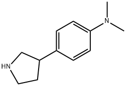 N,N-dimethyl-4-(pyrrolidin-3-yl)aniline Structure
