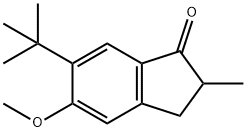 6-(tert-Butyl)-5-methoxy-2-methyl-2,3-dihydro-1H-inden-1-one 구조식 이미지