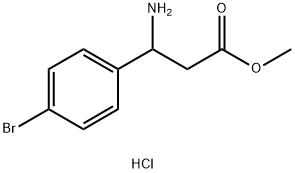 METHYL 3-AMINO-3-(4-BROMOPHENYL)PROPANOATE HYDROCHLORIDE Structure