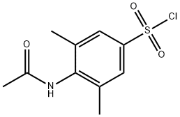 4-아세트아미도-3,5-디메틸벤젠-1-설포닐클로라이드 구조식 이미지