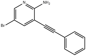 5-Bromo-3-(phenylethynyl)pyridin-2-amine Structure