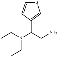 1,2-Ethanediamine, N1,N1-diethyl-1-(3-thienyl)- Structure