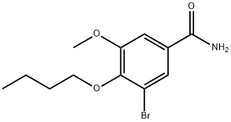 Benzamide, 3-bromo-4-butoxy-5-methoxy- 구조식 이미지