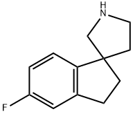 5-fluoro-2,3-dihydrospiro[indene-1,3'-pyrrolidine] Structure