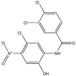 3,4-dichloro-N-(5-chloro-2-hydroxy-4-nitrophenyl)benzamide Structure