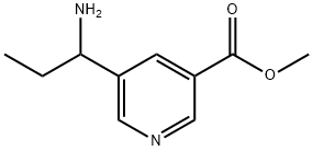 METHYL 5-(AMINOPROPYL)PYRIDINE-3-CARBOXYLATE Structure