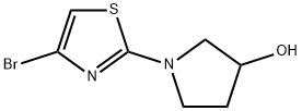 4-Bromo-2-(3-hydroxypyrrolidino)thiazole 구조식 이미지