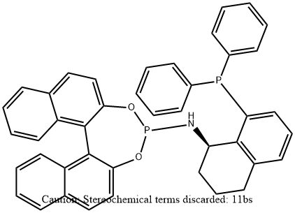(11bS)-N-[(1R)-8-(Diphenylphosphino)-1,2,3,4-tetrahydro-1-naphthalenyl]dinaphtho[2,1-d:1',2'-f][1,3,2]dioxaphosphepin-4-amine Structure