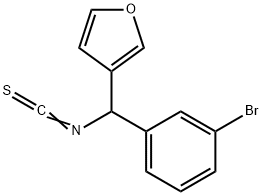 3-[(3-Bromophenyl)(isothiocyanato)methyl]furan Structure