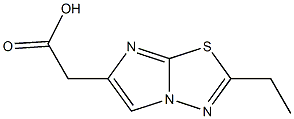 (2-Ethylimidazo[2,1-b][1,3,4]thiadiazol-6-yl)acetic acid 구조식 이미지