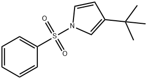 3-(tert-butyl)-1-(phenylsulfonyl)-1H-pyrrole 구조식 이미지