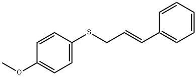 cinnamyl(4-methoxyphenyl)sulfane Structure