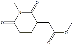(1-methyl-2,6-dioxo-[4]piperidyl)-acetic acid methyl ester Structure